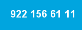 922 156 61 11 922 156 61 11